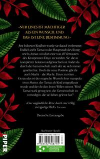 Rückansicht des Buches „Raybearer – Die Masken der Aiyetoro“ 