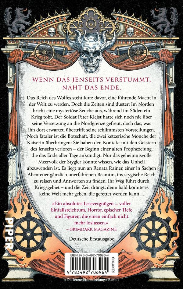 Rückansicht des Buches „Grave Empire“