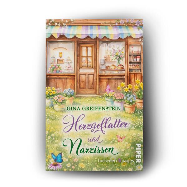 Außenansicht des Buches „Herzgeflatter und Narzissen“