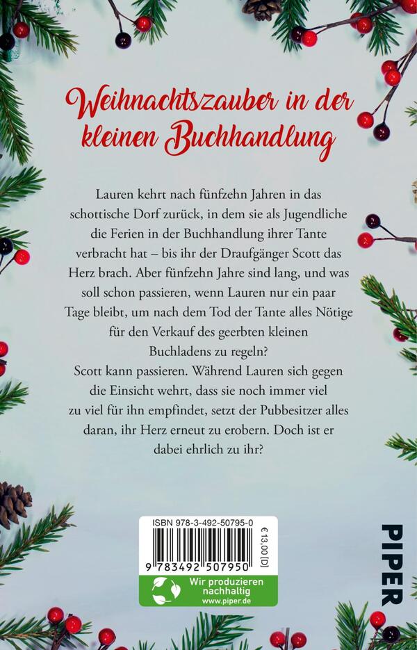 Rückansicht des Buches „Ein Schotte für die Feiertage“