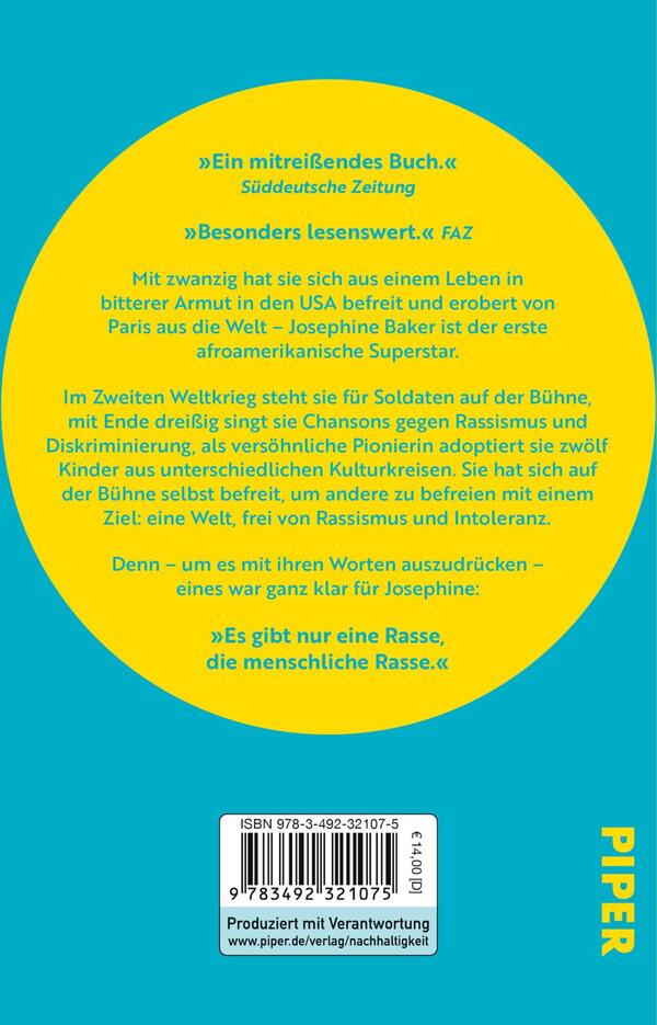 Rückansicht des Buches „Josephine Baker“ 