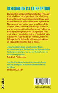 Rückansicht des Buches „Keine Macht der Ohnmacht“