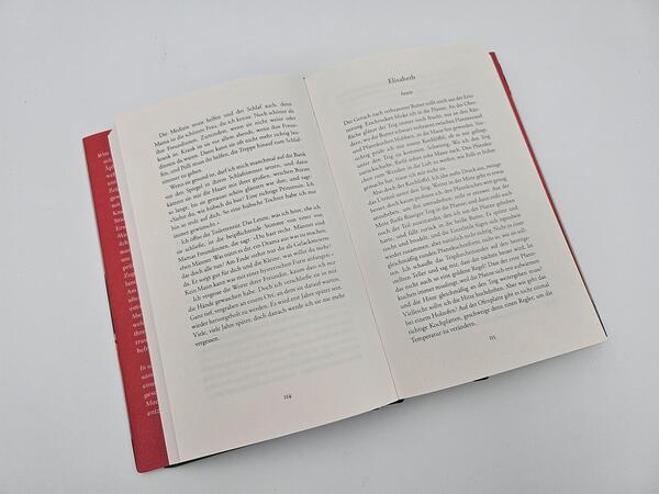 Innenansicht des Buches „Späte Ernte“