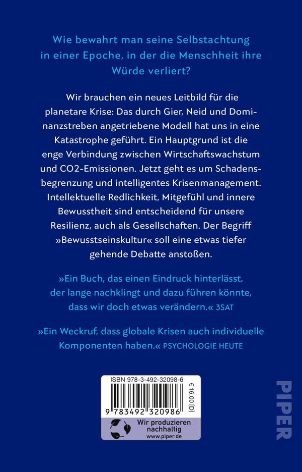 Rückansicht des Buches „Bewusstseinskultur“ 