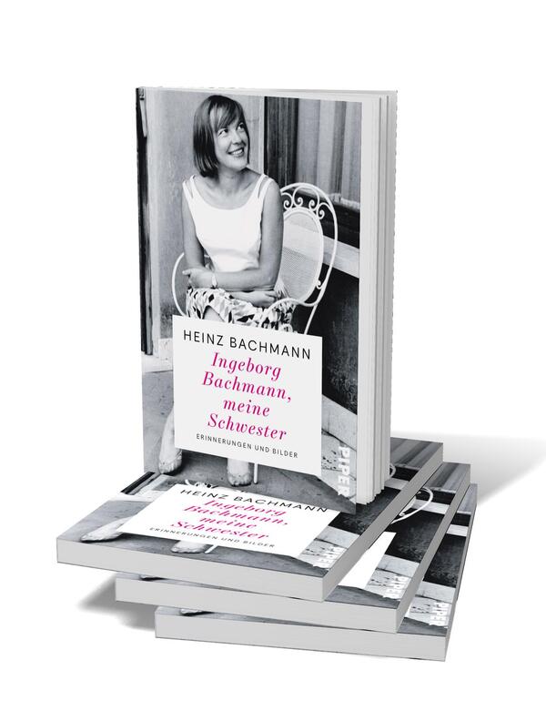 Bücherstapel des Buches „Ingeborg Bachmann, meine Schwester“