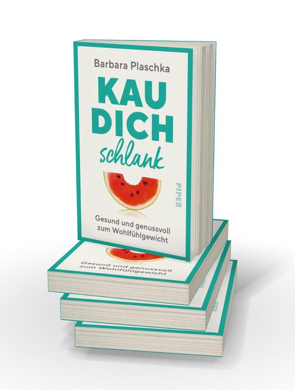 Bücherstapel des Buches „Kau dich schlank“