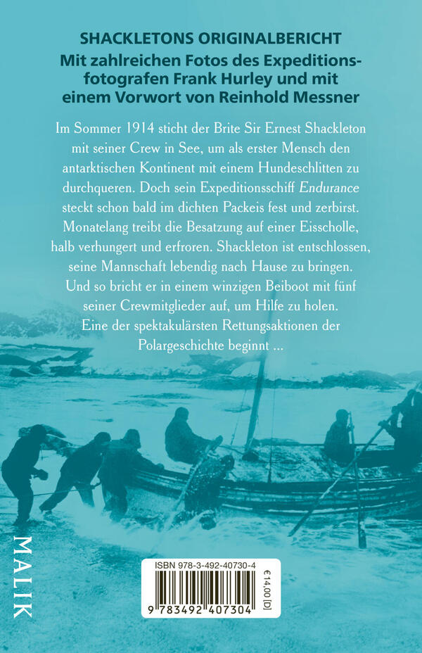 Rückansicht des Buches „Mit der Endurance ins ewige Eis“