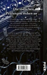 Rückansicht des Buches „Nightfallen – Academy of Death“