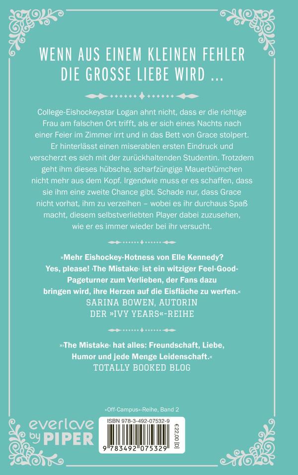 Rückansicht des Buches „The Mistake – Niemand ist perfekt“