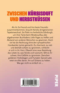 Rückansicht des Buches „Pumpkin Kisses and Cinnamon Hearts“