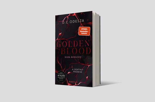 Außenansicht des Buches „Golden Blood – A Deathly Promise “