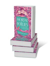 Bücherstapel des Buches „Mortal Follies“