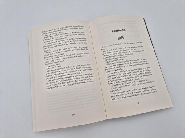 Außenansicht des Buches „Three Willows: Mord und Häkeldeckchen“