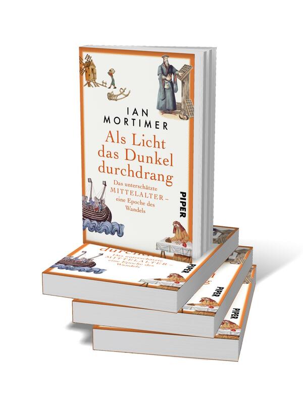 Bücherstapel des Buches „Als Licht das Dunkel durchdrang“