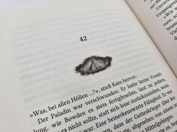 Innenansicht des Buches „Flammenlied“