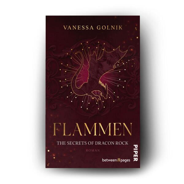 Außenansicht des Buches „Flammen – The Secrets of Dracon Rock“