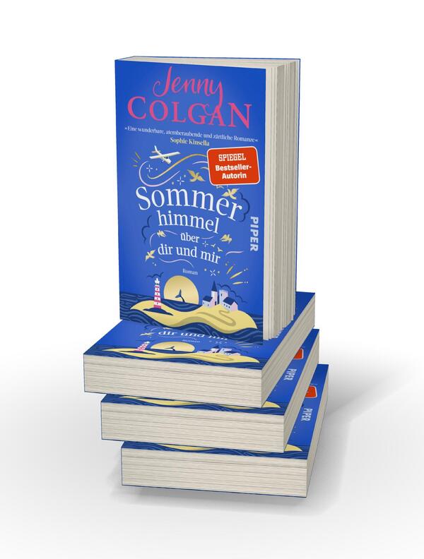 Bücherstapel des Buches „Sommerhimmel über dir und mir“