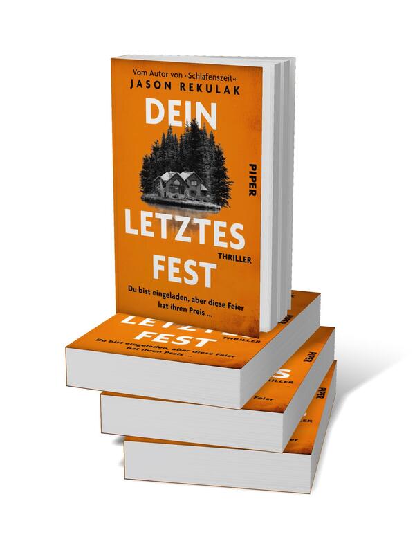 Bücherstapel des Buches „Dein letztes Fest“