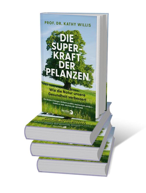 Bücherstapel des Buches „Die Superkraft der Pflanzen“