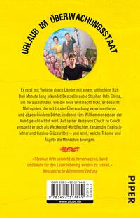 Rückansicht des Buches „Couchsurfing in China“