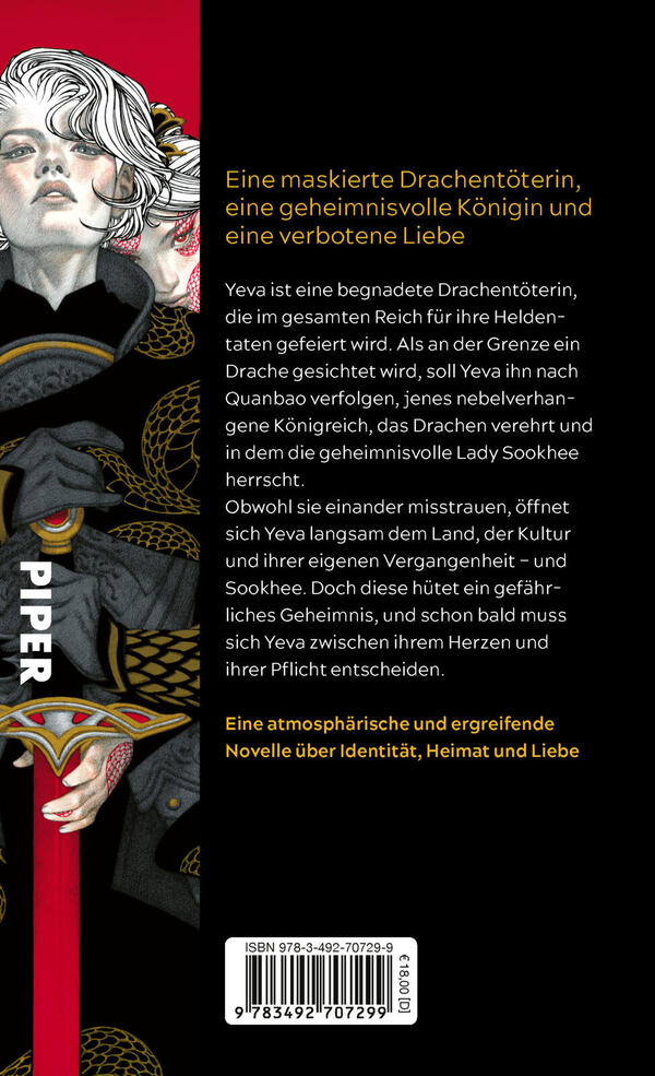 Rückansicht des Buches „Die letzte Tochter der Drachen“