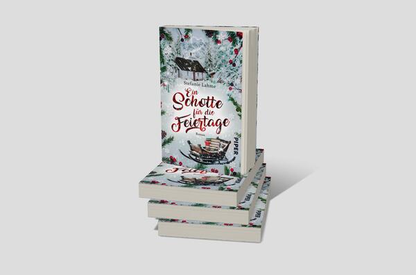 Bücherstapel des Buches „Ein Schotte für die Feiertage“