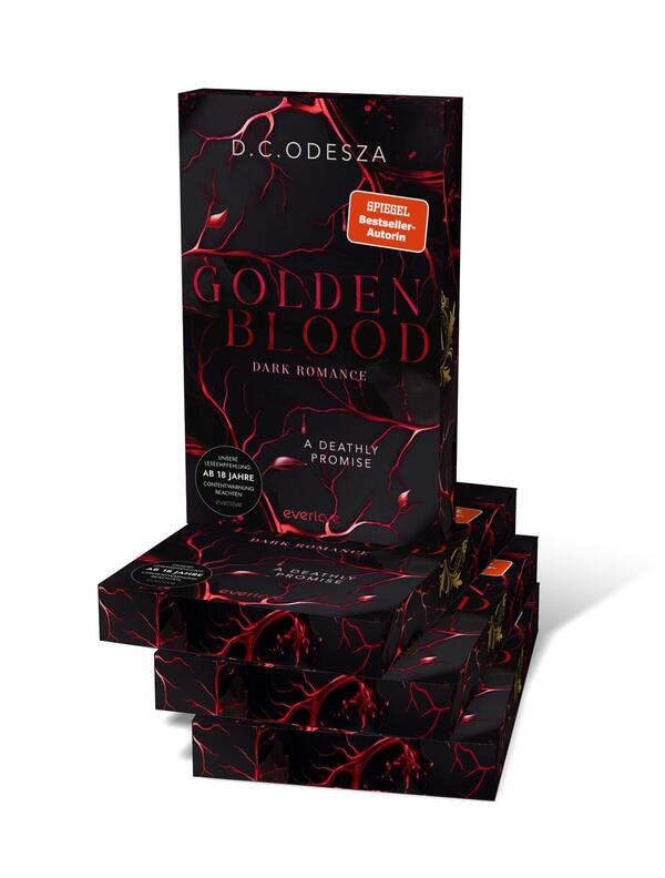 Außenansicht des Buches „Golden Blood – A Deathly Promise “
