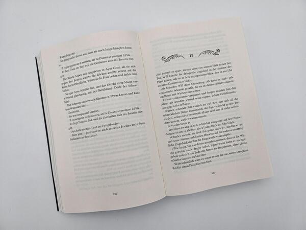 Außenansicht des Buches „The Curse of Gods“