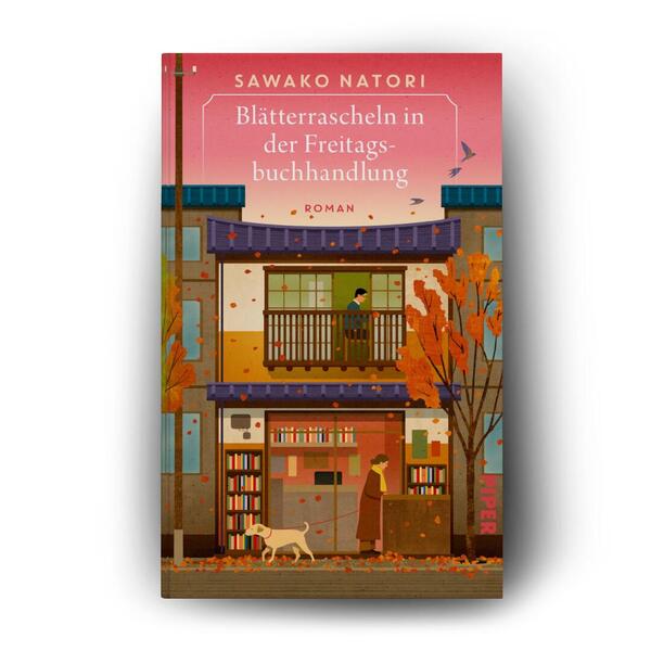 Außenansicht des Buches „Blätterrascheln in der Freitagsbuchhandlung“