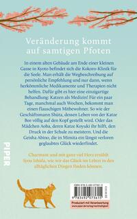 Rückansicht des Buches „Das Glück bringt eine Katze“