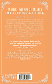 Rückansicht des Buches „The Score – Mitten ins Herz“