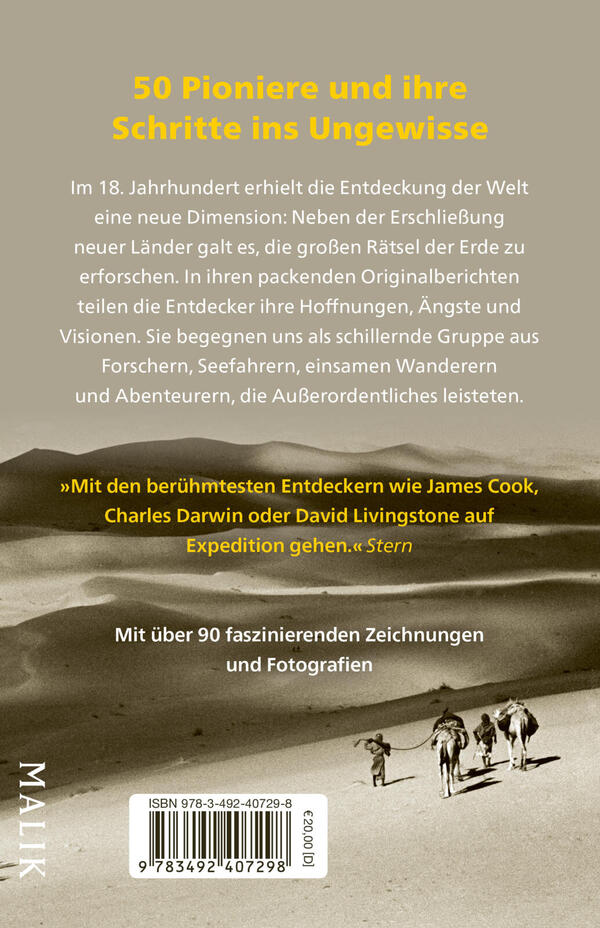 Rückansicht des Buches „Legendäre Expeditionen“