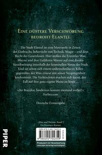 Rückansicht des Buches „Schatten über Elantel“