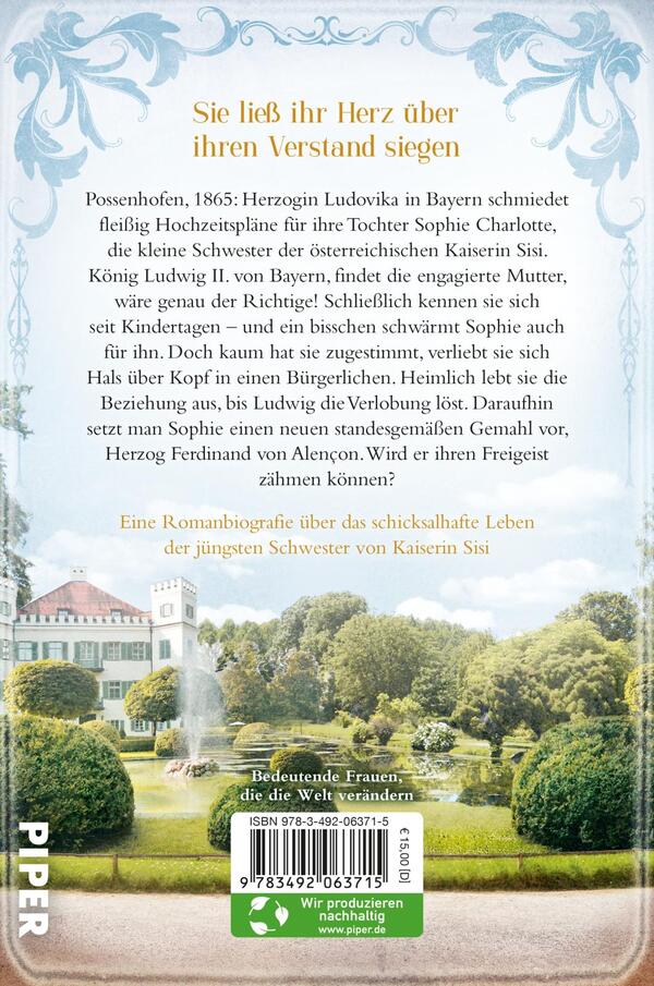 Rückansicht des Buches „Sisis Schwester“