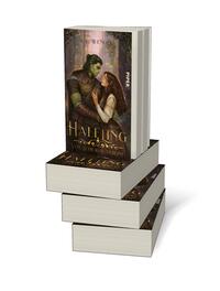 Bücherstapel des Buches „Halfling“