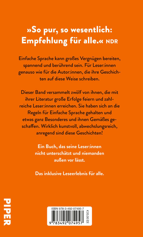 Rückansicht des Buches „Einfach lesen“