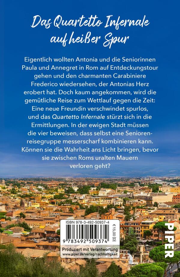 Rückansicht des Buches „Roma Fatale“