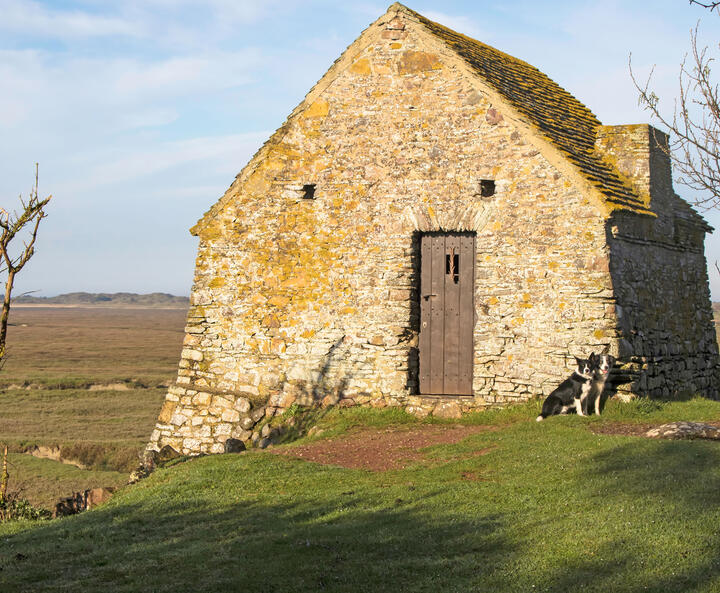 Altes einsames Steinhaus