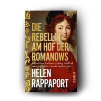 Außenansicht des Buches „Die Rebellin am Hof der Romanows“