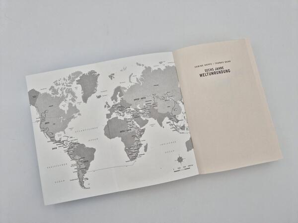 Außenansicht des Buches „Sechs Jahre Weltumrundung“