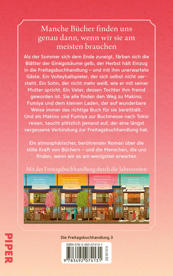 Rückansicht des Buches „Blätterrascheln in der Freitagsbuchhandlung“