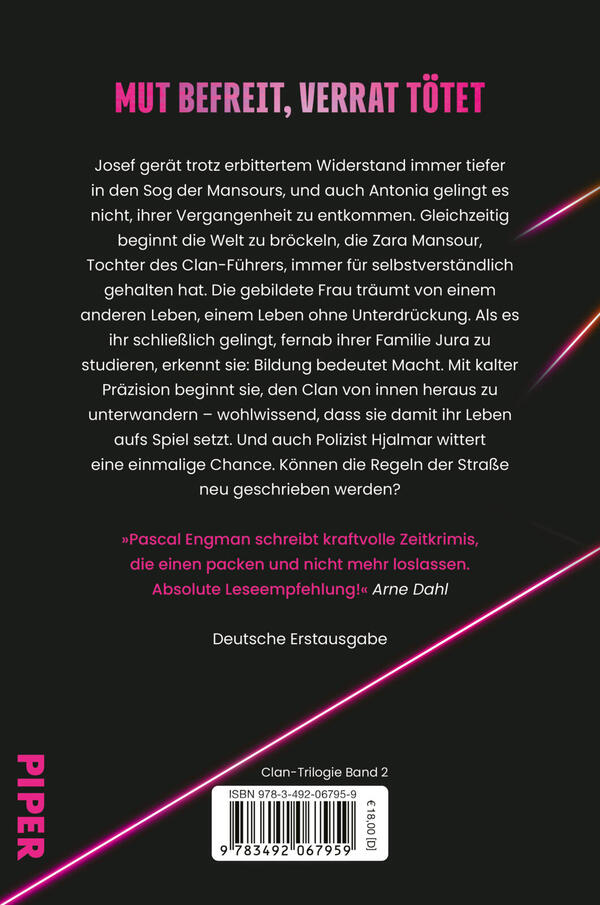 Rückansicht des Buches „Der Clan – Die Regeln“