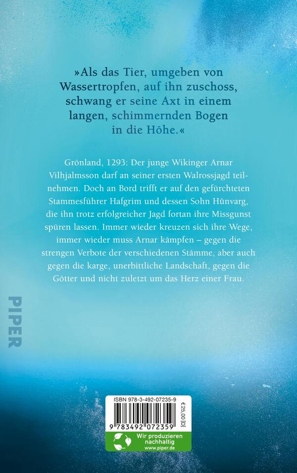 Rückansicht des Buches „Eisiges Land“