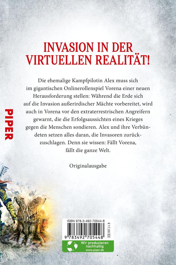 Rückansicht des Buches „Invasion“ 