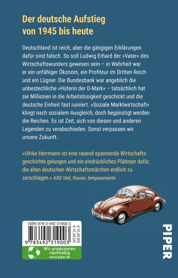 Rückansicht des Buches „Deutschland, ein Wirtschaftsmärchen“