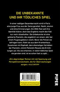 Rückansicht des Buches „Die Unbekannte “