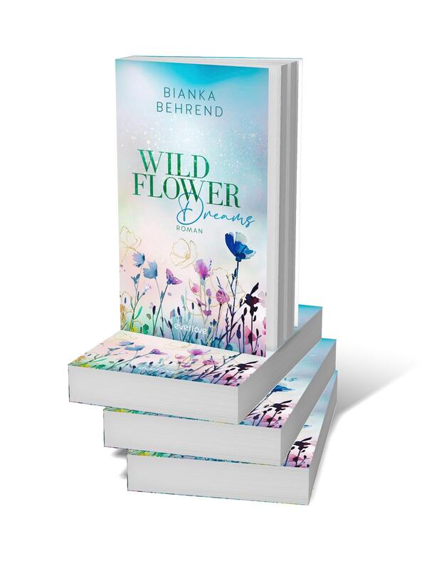 Bücherstapel des Buches „Wildflower Dreams“