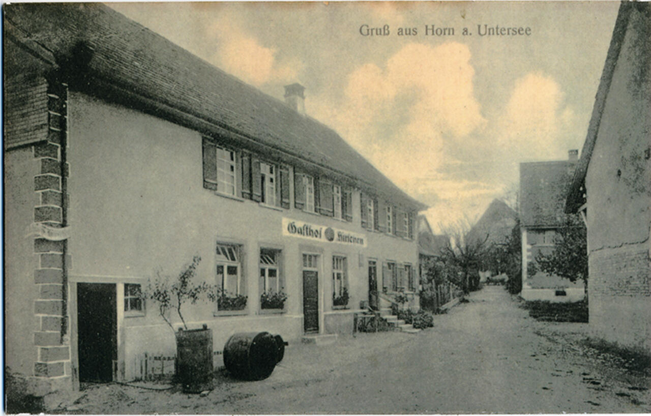 Der Hirschen vor dem Brand 1926