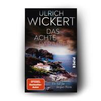 Außenansicht des Buches „Das achte Paradies“