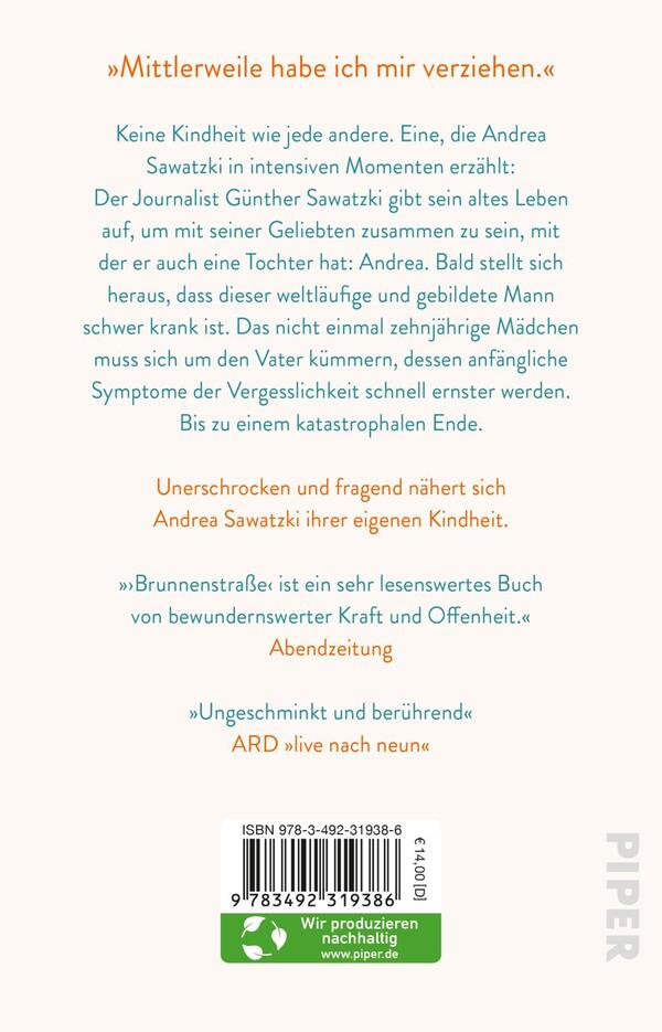 Rückansicht des Buches „Brunnenstraße“